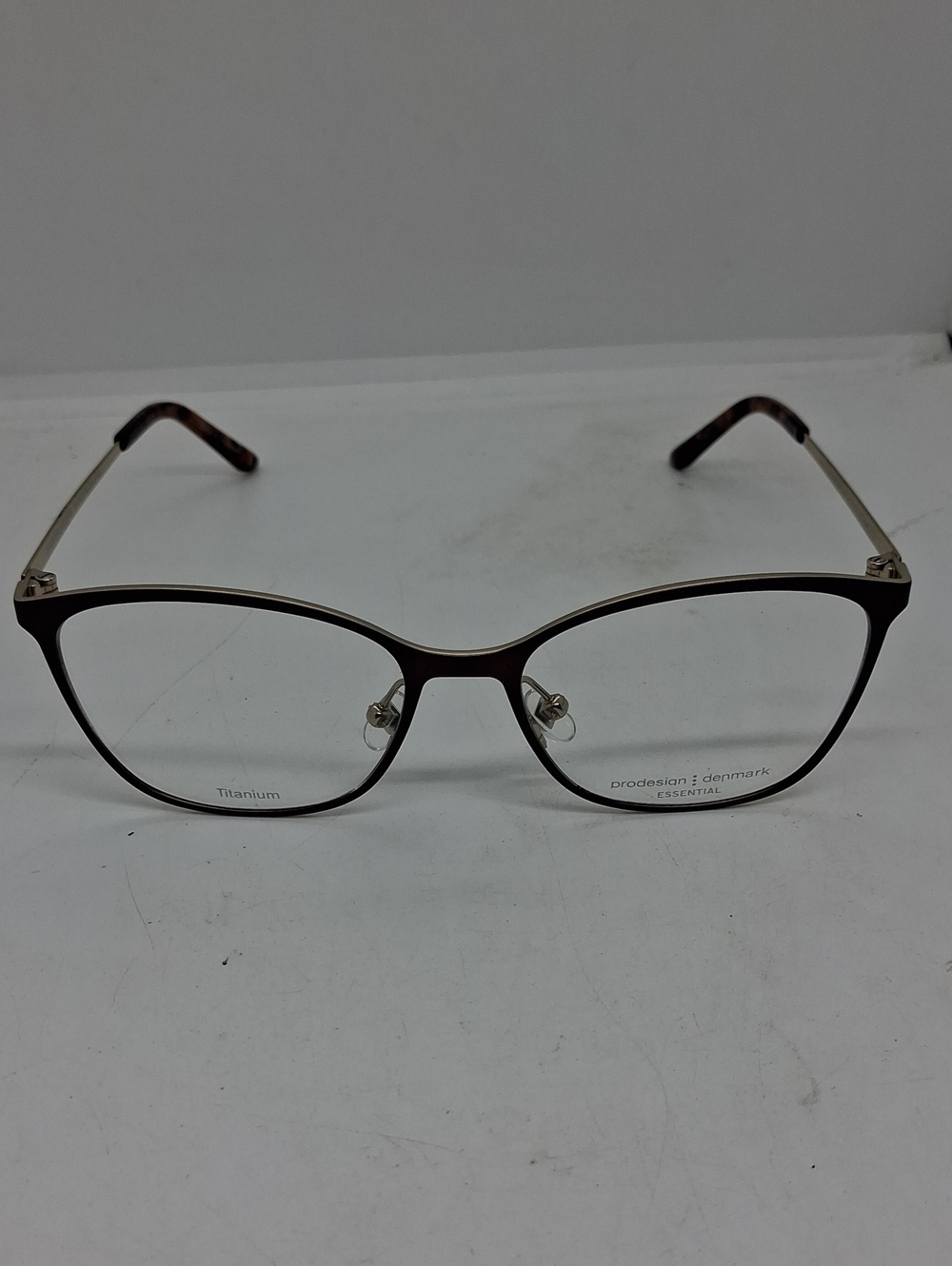 NWOT Rxable Prodesign Denmark Recess 1 Burgundy Gold Eyeglass Frames